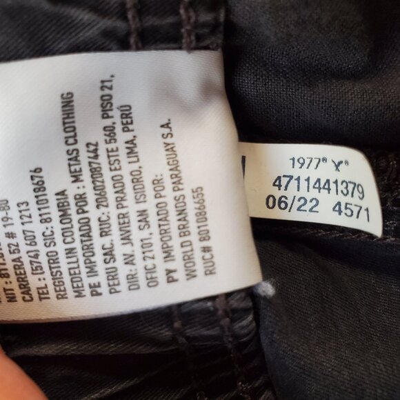 AMERICAN EAGLE 1977 SZ L Men's Flex Casual Cotton blend Jogger Pants in Black - Picture 11 of 11